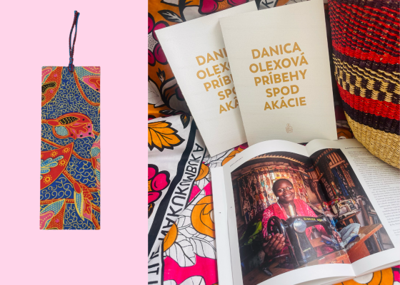 Kniha Príbehy spod akácie + africká záložka