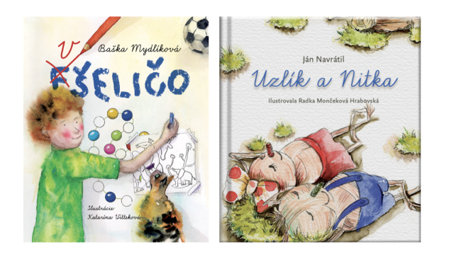 Balíček 3: Fšeličo + kniha, záložka a obrázok Uzlík a Nitka