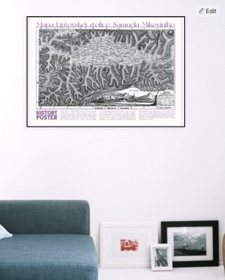 Do krajiny... + History Poster Mapa Liptovskej stolice (Samuel Mikovíni)