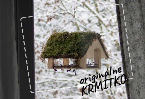 Originálne vtáčie krmítko