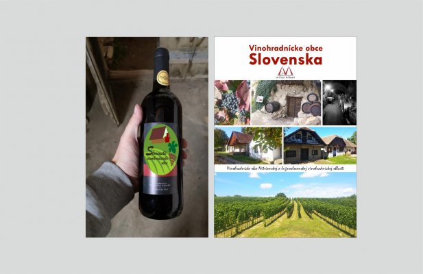 Kniha Vinohradnícke obce Slovenska s podpismi autora a osobností predstavených v knihe