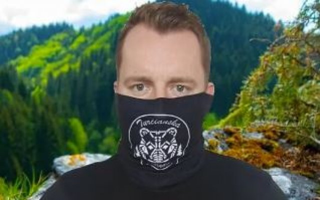 Bufka s logom Turčianskej záhradky