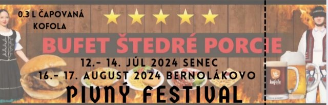 0,3l čapovaná kofola na pivnom festivale v Senci alebo v Bernolákove