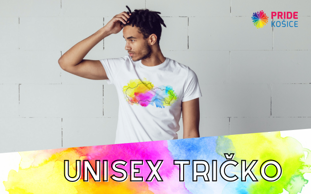 Unisex fairtrade tričko PRIDE Košice