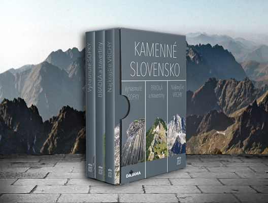 Trilógia kníh Kamenné Slovensko v obale s doručením