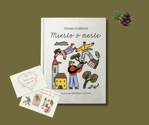 1x kniha a pohľadnica