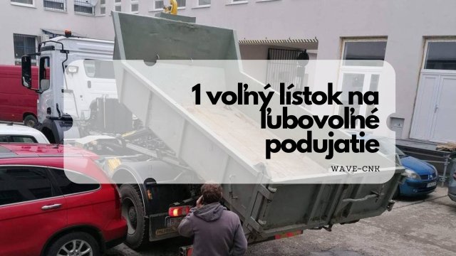 1 voľný lístok na ľubovoľné podujatie