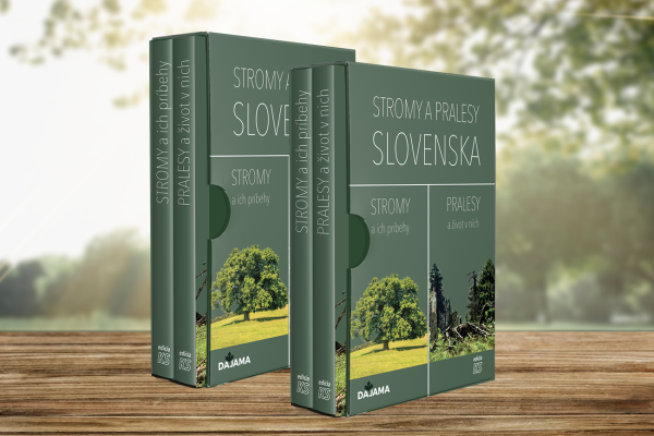 2x dvojica kníh Stromy a pralesy Slovenska v obale + príspevok iniciatíve Sadíme budúcnosť