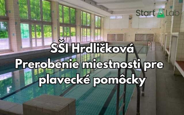 Miestnosť pre plavecké pomôcky na SŠI Hrdličkova - Lýceum CSL