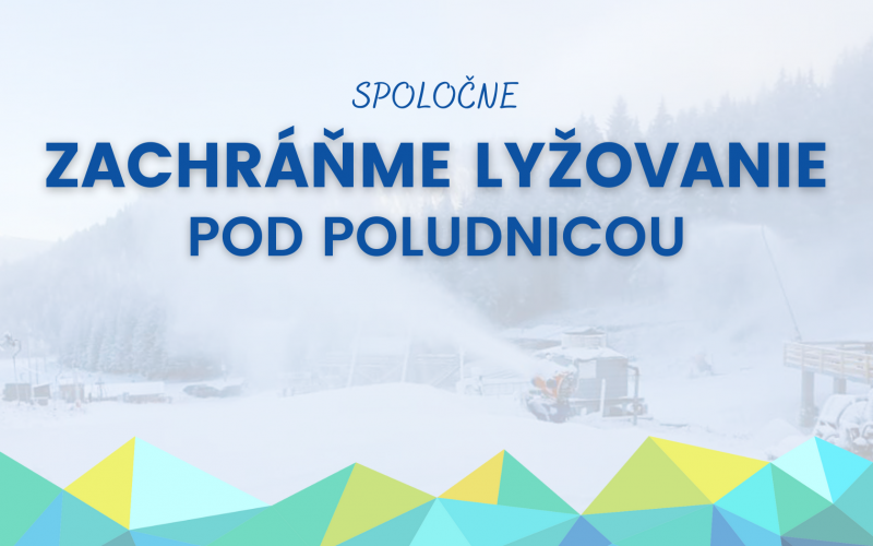 Vysneženie lyžiarských zjazdoviek na Opalisku