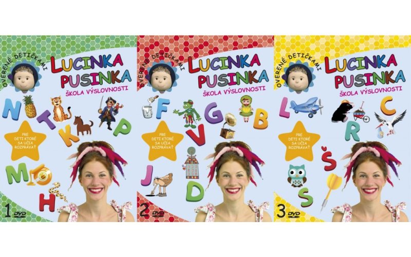 Reedícia DVD Lucinka Pusinka pre deti ktoré sa učia rozprávať 