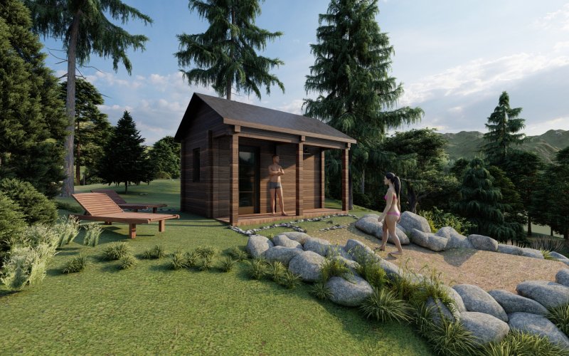Verejná prírodná sauna na severovýchode Slovenska