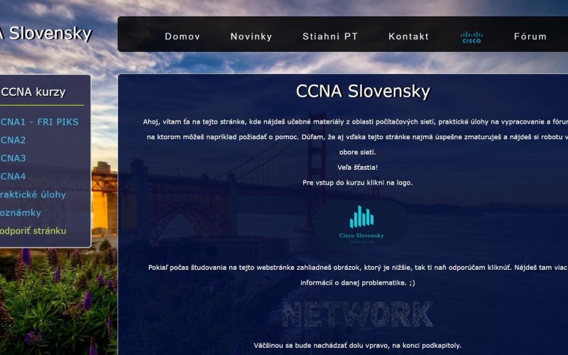 Vzdelávacia pomôcka pre Sieťové technológie - Cisco Slovensky